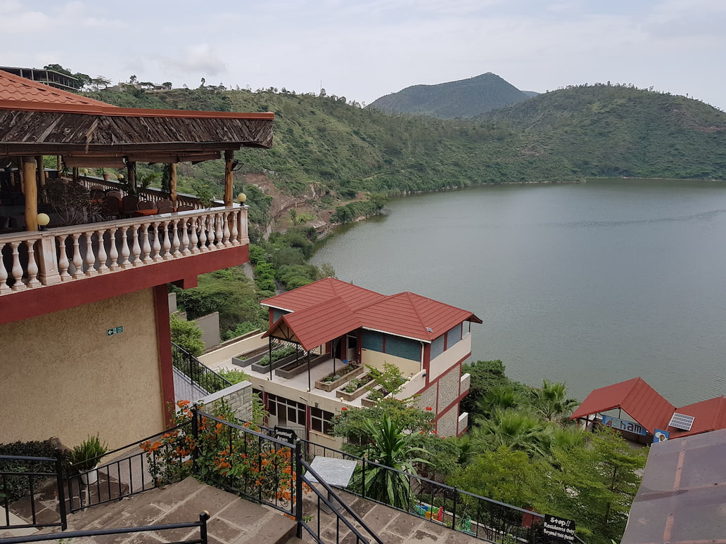 Lodge by the crater lakes of Bishoftu or Debre Zeit