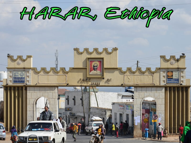 The main gate of Harar walled town in Eastern Ethiopia