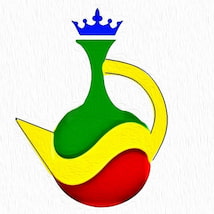Logo of Merit Ethiopian Experience Tours [MEET] - traditional Ethiopian Coffee Ceremony pot decorated with Ethiopian colors