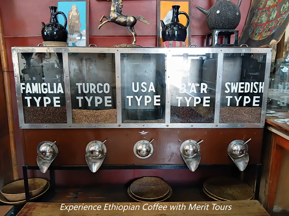 Taste coffee from different cultures at Tomoca Coffe